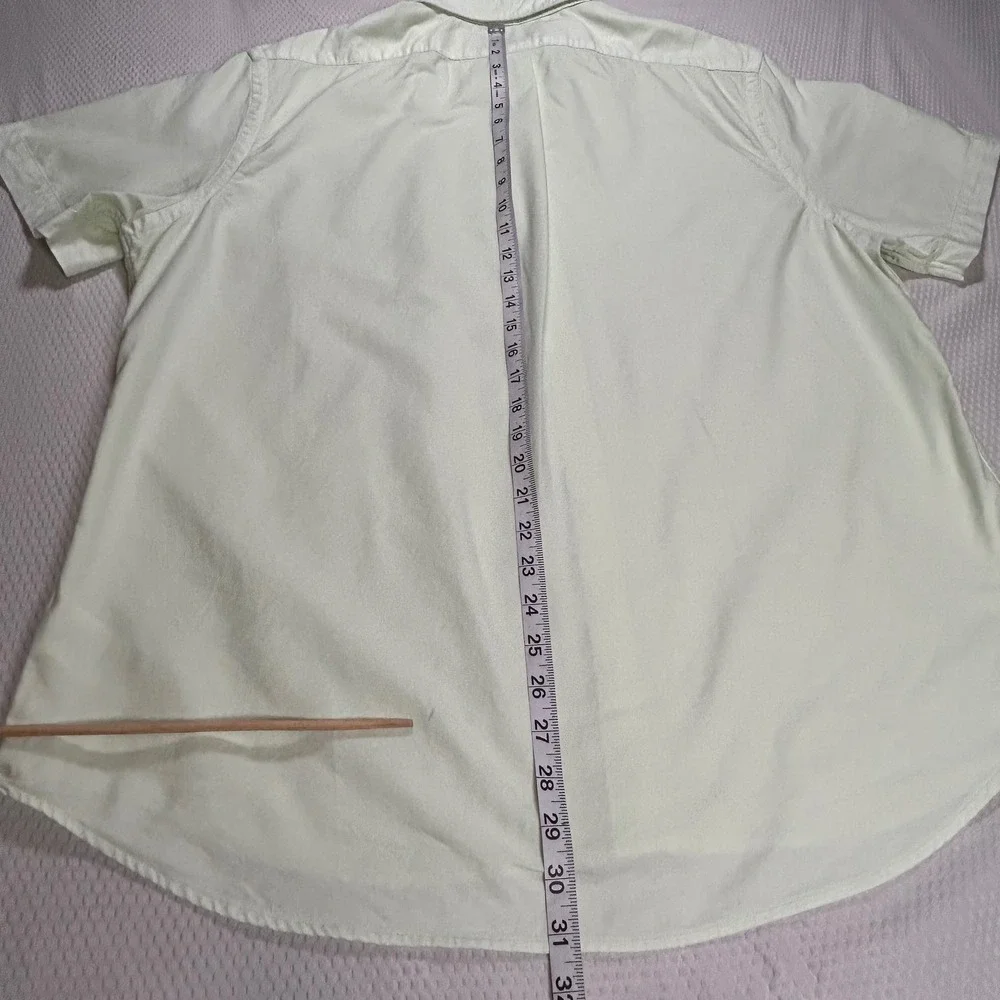 Polo Ralph Lauren Mens XL Classic Fit Mint Green Short Sleeve Oxford Shirt